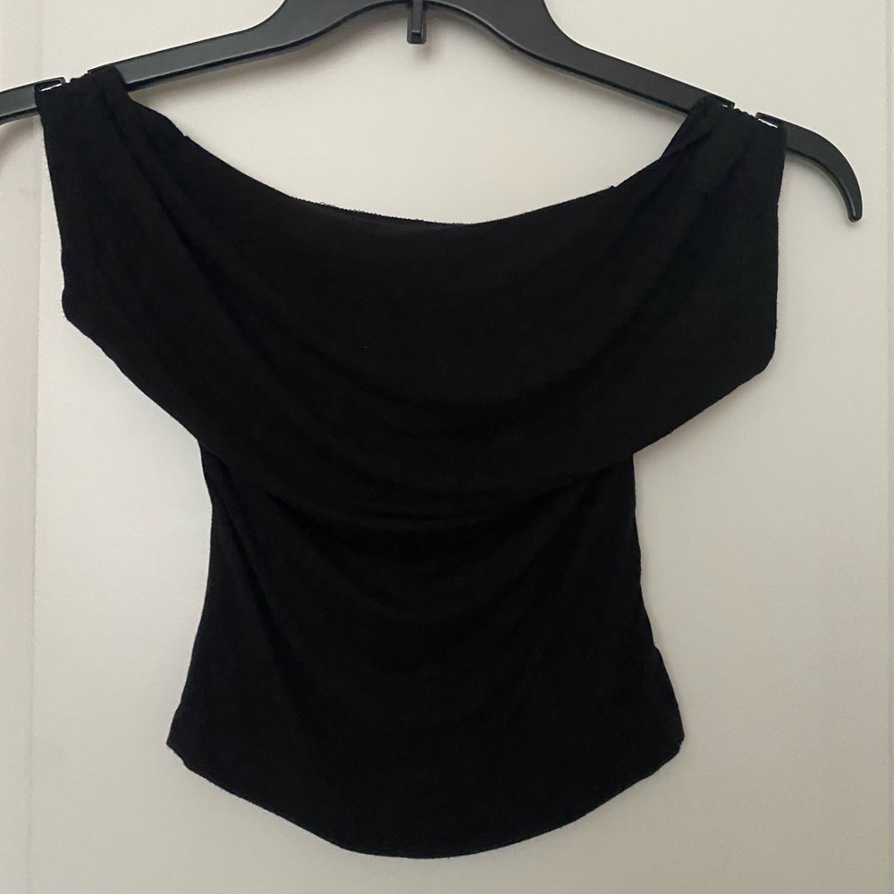 Elegant Black Off-Shoulder Top